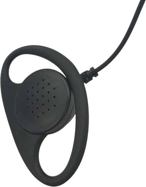 2-Way Radio Earpiece D Shape Loop Ring Headset for Baofeng, Retevis, Kenwood 2 Pin Walkie Talkies