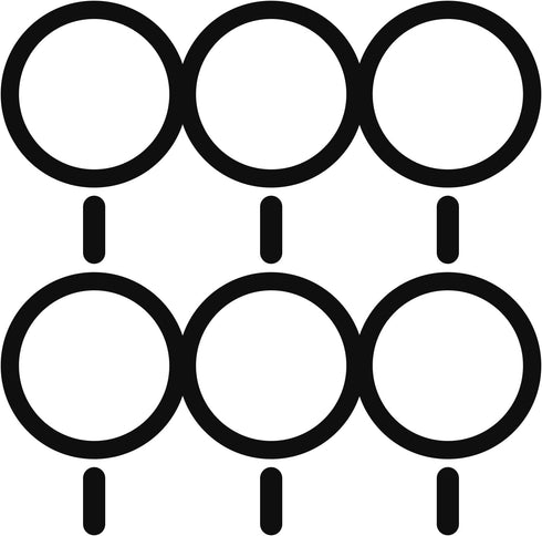 6 Pack Universal Metal Rings Sticker Compatible with MagSafe Magnetic Wireless Charger for iPhone 13 12 Pro Mini Max