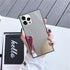 LUVI iPhone 13 Mirror Case for Women, Cute Luxury Glossy Glass Design with Silicone Bumper, Silver