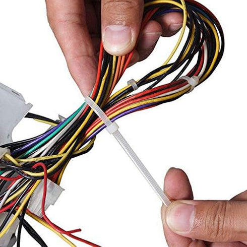 4 Inch Blue Zip Ties, 100 Pieces, 18lb Strength Nylon Cable Wire Ties