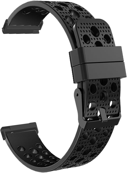 Ticwatch Pro 5 Smartwatch Bands Compatible, Silicone Replacement Sport Strap with Metal Buckle for Android Smartwatch