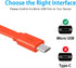 VOTY 2 Pack Micro USB Charger Flat Cable, 3.3FT Fast Charging for JBL Speaker, Logitech UE Boom, Charge Clip Flip 2-4.