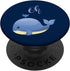 PopSockets PopGrip: Cute Oh Well Whale Funny Clever Puns Surfer Diver Swappable Grip for Phones & Tablets