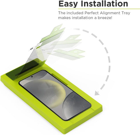PureGear HD Clear Tempered Glass Screen Protector for Samsung Galaxy S24, Case Friendly, Scratch Resistant