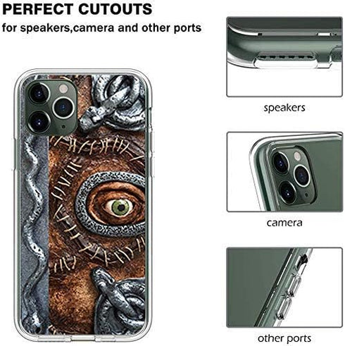 Phone Case Compatible with iPhone 13 Case Transparent Soft TPU Flexible Case Cover Hocus Horror Spell Book Halloween Phone Case Cover