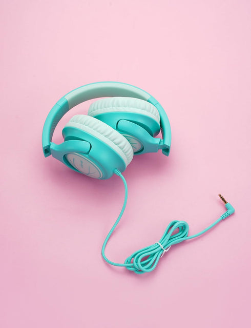 iClever Kids Headphones with Cord, 85dBA Safe Volume Wired Headphones, Stereo Sound, Over Ear Kids Headphones for School