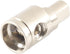 Car Audio Amplifier Input Reducer 0 Gauge to 0 Gauge Wire Reducer, Nickel Plated Brass 4PCS