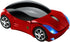 2.4GHz Wireless Mouse Cool 3D Sport Car Shape Ergonomic Optical Mice for PC Laptop Women Small Hands (Red)