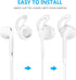 Lunies 6S/6 Plus/5S/5C/5 4 Earpods Covers Anti-Slip Silicone Soft Sport Earbud Tips for iPhone Earbuds Comfortable