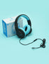 iClever HS19 Kids Headphones - Over-Ear, Volume Limiter 85/94dB, Foldable, Shareport, Wired for iPad/Travel (Black)