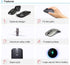Foldable Arc Wireless Mouse, Silent Click Bluetooth 2.4GHz Dual Modes, Portable Curved Mouse for Home, Office, Travel