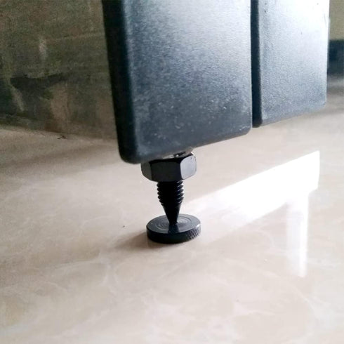 Flushbay Adjustable Speaker Isolation Spikes M6 Black - 4 Pack Floor Protectors for Subwoofer, CD, DVD, Turntable