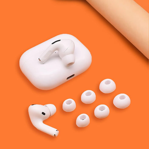 3 Pairs Ear Tips Replacement for Airpods Pro with Noise Reduction Hole, Soft Silicone Eartips Compatible with Airpods
