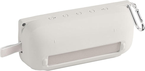 Khanka Silicone Case Replacement for Bose SoundLink Flex Bluetooth Portable Speaker (White)