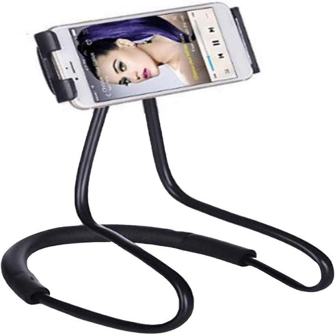 Flexible Long Arms Stand Clip Holder for Mobile Phone & Tablet PC Desktop (Black)