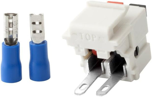 Dual Speaker Module Keystone, White, Installation Equipment, Wall Jacks, Inserts (10 Pack)