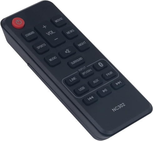 NC302UH NC302 RTNC302UH Replacement Remote Control for Sanyo Soundbar 2.1ch Sound Bar Speaker System FWSB426FA FWSB426F