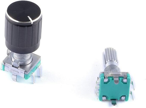 5Pcs 360 Degree Rotary Encoder Code Switch, Digital Potentiometer with Push Button for Arduino, Pack of 5