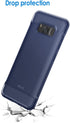 JETech Slim Fit Case for Samsung Galaxy S8, Thin Phone Cover with Shock-Absorption, Carbon Fiber Design, Blue