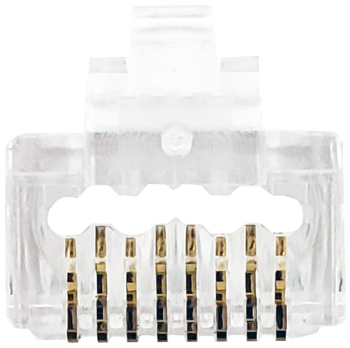 IDEAL Electrical 85-385 Unshielded Feed-Thru Modular Plug, Cable Connector for CAT6A/6 Unshielded Cables