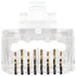 IDEAL Electrical 85-385 Unshielded Feed-Thru Modular Plug, Cable Connector for CAT6A/6 Unshielded Cables