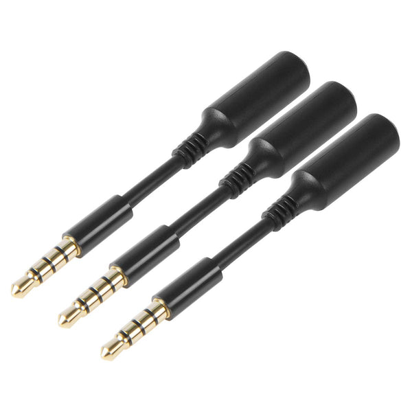 3-Pack AUX Headphone 3.5mm Extension Cable - Male to Female Extender Audio Jack Adapter for iPhone iPod iPad