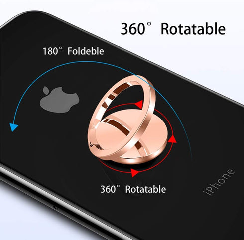 Ultra Slim Phone Ring Holder, Tomorotec Thin Stand for Magnetic Car Mount - for iPhone X XR XS 8 7 Plus 6S 6 5s 5 SE,