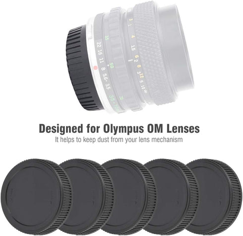 Camera Rear Lens, 5PCS Portable Plastic Cover for Olympus Lenses