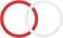 uxcell Magnetic Sticker Ring, 2Pcs - Universal Magnetic Adapter Ring, Silicone Magnet Wireless