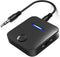 BCletty Bluetooth 5.4 Transmitter and Receiver, 2-in-1 Wireless Audio Adapter with Built-in Microphone
