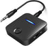 BCletty Bluetooth 5.4 Transmitter and Receiver, 2-in-1 Wireless Audio Adapter with Built-in Microphone