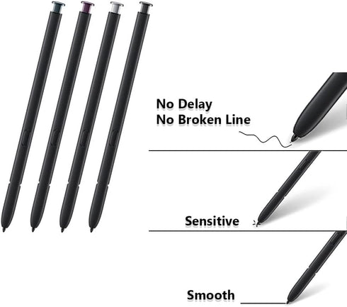 2PCS Galaxy S22 Ultra Replacement S Pen, Compatible with Samsung Galaxy S22 Ultra 5G Stylus Pen SM-S908U (Black)