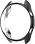 Compatible Samsung Galaxy Watch 3 Case 41MM 45MM, Soft Plated TPU Scratch-Resistant Protector Cover (Black, Clear)