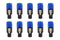 MOTOKU 10PCS Speakon 2 Pin Male Plug, Compatible Audio Cable Connectors for Speaker/Amplifier