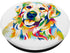 Colorful Pop Art Portrait of Golden Retriever Owner PopSockets Swappable PopGrip