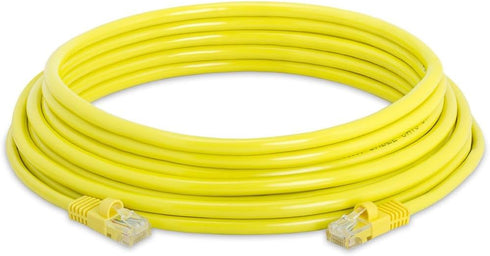 Cmple Cat5e Network Ethernet Cable - Computer LAN Cable 1Gbps, 25 Feet Yellow