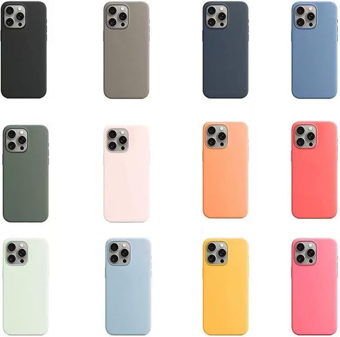 WIRATA 15 15 6.7 inch Silicone Case Compatible with iPhone Pro Max Liquid Silicone Magnetic Case with Anti-Scratch
