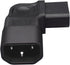 Strhowill C14 C13 C14 C13 C13 2.5A-10A/250V to Left-Angled Power Adapter - Male to Female Conversion, Suitable