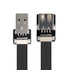 Xiwai 2.0M USB 2.0 Type-A Male to Female Extension Cable, Flat Slim FPC for FPV, Disk, Scanner & Printer