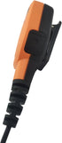 Waterproof Walkie Talkie Shoulder Mic 2 Pin Lapel Microphone Speaker for Midland GXT X-Tra Talker GMRS GTX 1000 (Orange)