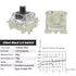 GATERON Silent Keyboard Switches, Pre Lubed 5 Pins RGB LED Linear Key Switches for MX Mechanical Keyboard (35PCS, Black)