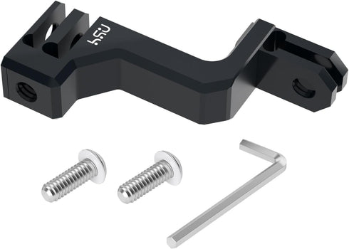 HSU 90 Degree Aluminum Vertical Bracket Adapter Elbow Mount for GoPro Hero 12/11/10/9 Black