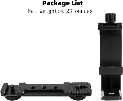 Phone Holder for DJI Osmo Pocket 3, Cell Phone Mount Expansion Accessories with 1/4" Thread Hole