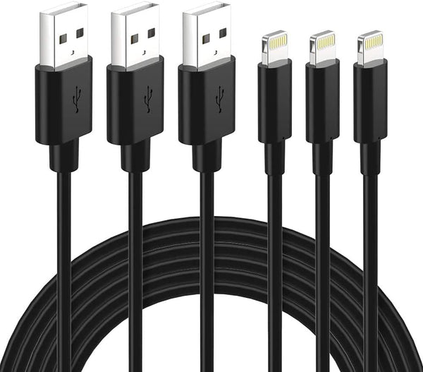 Lightning Cable MFi Certified - iPhone Charger 3Pack 3FT Lightning to USB A Charging Cord Compatible with iPhone 14 13