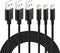 Lightning Cable MFi Certified - iPhone Charger 3Pack 3FT Lightning to USB A Charging Cord Compatible with iPhone 14 13