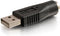 C2G Legrand USB to PS/2 Adapter - Male to Female for USB Mouse and PS/2 Keyboard - Black, 1 Count