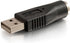 C2G Legrand USB to PS/2 Adapter - Male to Female for USB Mouse and PS/2 Keyboard - Black, 1 Count