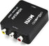 HDMI to RCA 1080P Converter Adapter, HDMI to AV 3RCA Composite Video Audio with USB Charge Cable (Black)