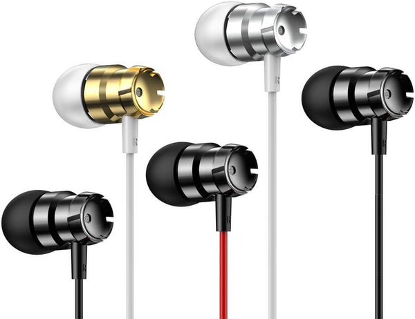 5 Pack Earbud Headphones Wholesale, In-Ear Mic 3.5mm Electronics Wired Headphones for iOS, Android, Gaming