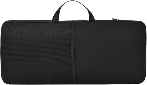 Soft Carrying Case for Logitech K400 Plus Wireless Touch, Portable Protection Sleeve Pouch with Handle Strap, Black
